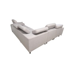 Verona III corner sofa with a sleeping function in Velvet fabric, Vena 13 – elegance and functionality in one piece of furniture