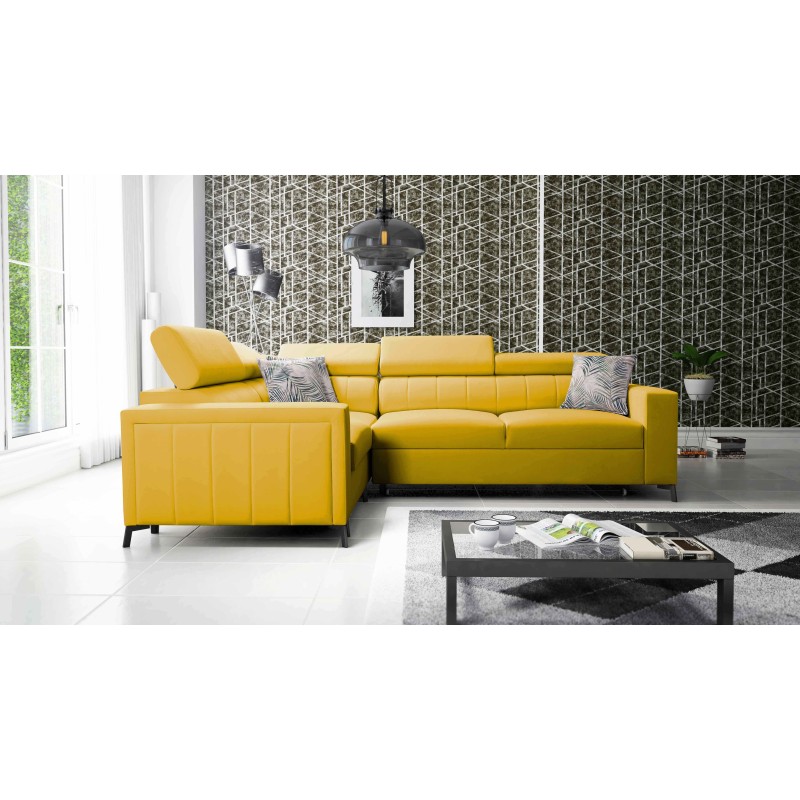 Ecksofa Arco II mit Schlaffunktion - Velvet, Mono 236 - Eine perfekte Kombination aus Stil und Komfort