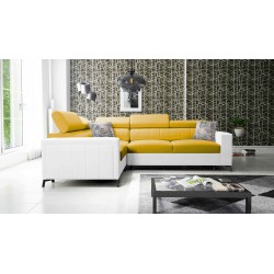 Ecksofa Arco II mit Schlaffunktion - Velvet, Mono 236 + Kunstleder - Eine perfekte Kombination aus Stil und Komfort