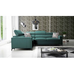 Esquinero Arco II con función de cama - Terciopelo, Mono 238 - Una combinación perfecta de estilo y confort