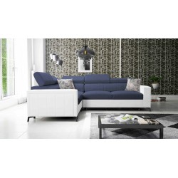Ecksofa Arco II mit Schlaffunktion - Flechtgewebe, Sawana 80 + Kunstleder - Perfekte Kombination aus Stil und Komfort