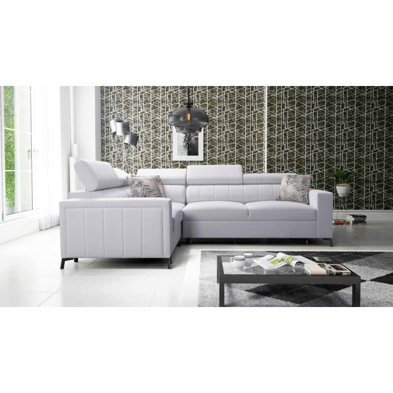 Arco II Corner Sofa with Sleeping Function - Woven Fabric, Sawana 84 - A Perfect Combination of Style and Comfort