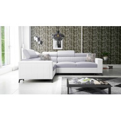 Esquinero Arco II con función de cama - Tejido, Sawana 84 + Eco-cuero - Una combinación perfecta de estilo y confort