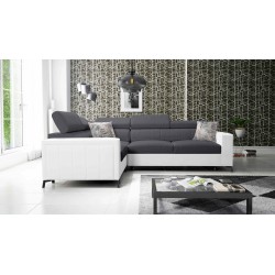 Ecksofa Arco II mit Schlaffunktion - Geflecht, Sawana 96 + Kunstleder - Perfekte Kombination aus Stil und Komfort