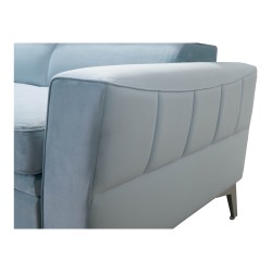 Luxus-Ecksofa Modena IV mit Schlaffunktion – Samt, Amor Samt 4309