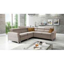 Luxuriöses Ecksofa Modena IV mit Schlaffunktion – Samt, Amor Velvet 4303