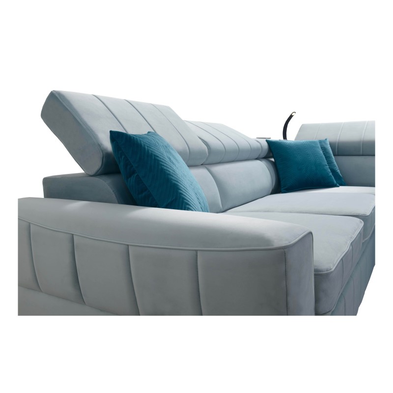 Luksusowy Narożnik Modena IV z funkcją spania – Velvet, Amor velvet 4309