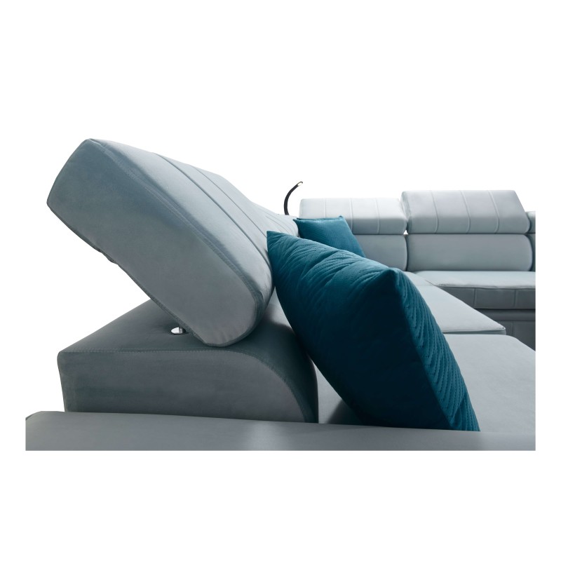 Luxury Corner Sofa Modena IV with Sleeping Function – Velvet, Amor Velvet 4309