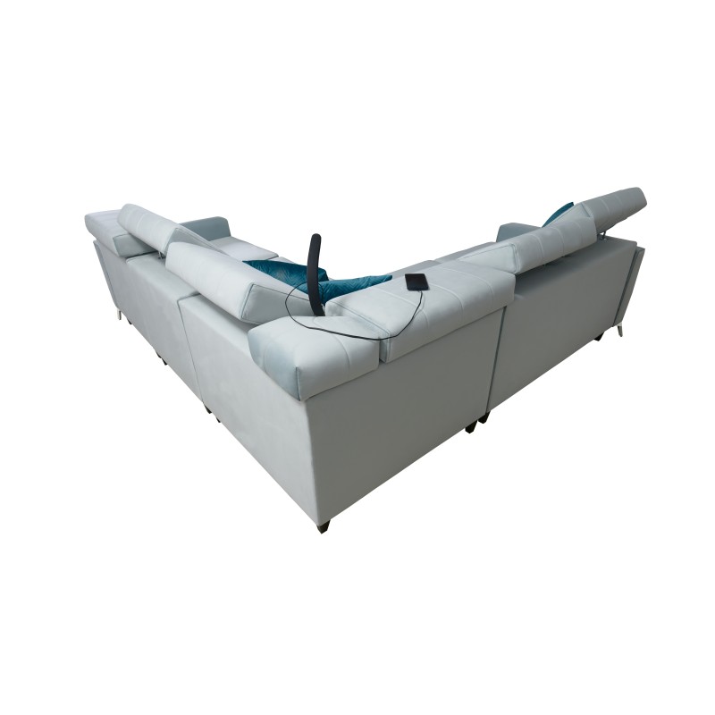 Luxus-Ecksofa Modena IV mit Schlaffunktion – Velvet, Amor Velvet 4308