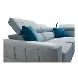 Luxury Corner Sofa Modena IV with Sleeping Function – Velvet, Amor Velvet 4301