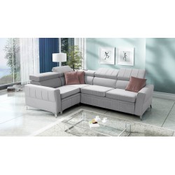 Narożnik Modena II z funkcją spania w tkaninie Velvet, Amor velvet 4318 | Idealne połączenie stylu i funkcjonalności