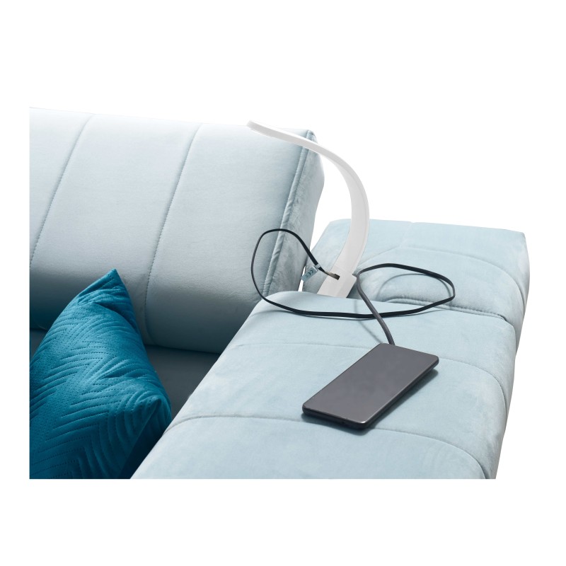 Modena II Corner Sofa with Sleeping Function in Velvet Fabric, Amor Velvet 4303 | The perfect combination of style and functiona