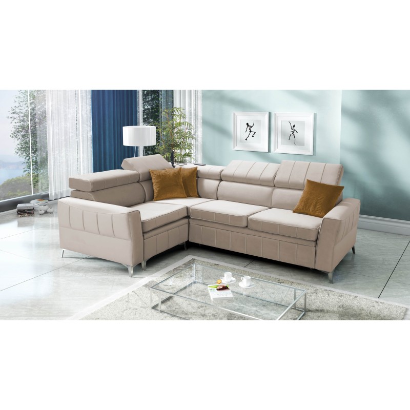 Modell Modena II mit Schlaffunktion in Velvet-Stoff, Amor Velvet 4303 | Perfekte Kombination aus Stil und Funktionalität