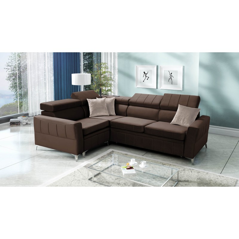 Ecksofa Modena II mit Schlaffunktion im Stoff Velvet, Amor Velvet 4301 | Perfekte Kombination aus Stil und Funktionalität