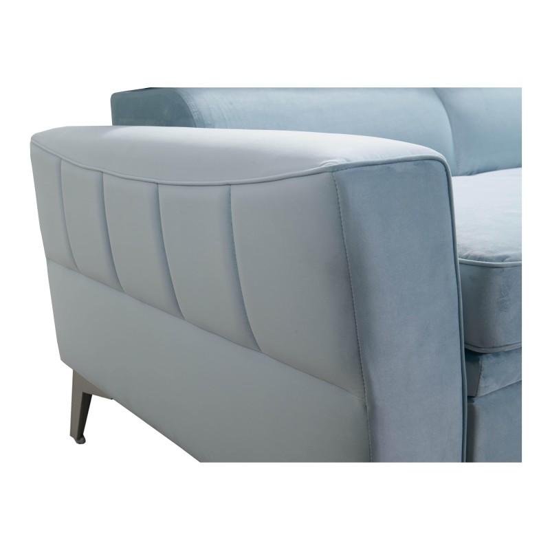 Modena II Ecksofa mit Schlaffunktion im Stoff Velvet, Amor Velvet 4321 | Perfekte Kombination aus Stil und Funktionalität
