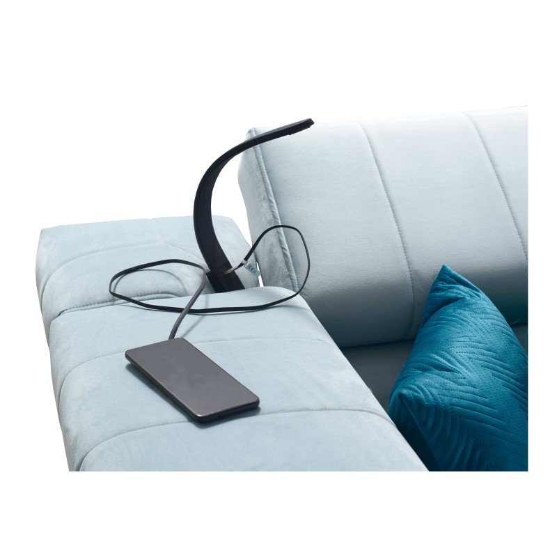 Ecksofa Modena II mit Schlaffunktion in Samtstoff, Amor Velvet 4312 | Perfekte Kombination aus Stil und Funktionalität