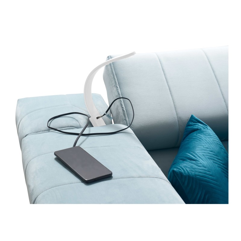 Sofá esquinero Modena II con función de cama en tela de terciopelo, Amor velvet 4312 | La combinación perfecta de estilo y funci