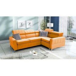 Narożnik Modena II z funkcją spania w tkaninie Velvet, Amor velvet 4309 | Idealne połączenie stylu i funkcjonalności