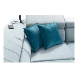 Narożnik Modena II z funkcją spania w tkaninie Velvet, Amor velvet 4308 | Idealne połączenie stylu i funkcjonalności