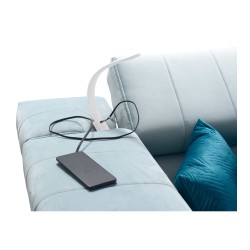 Modulsofa Modena II mit Schlaffunktion im Samtstoff, Amor velvet 4308 | Die perfekte Kombination aus Stil und Funktionalität