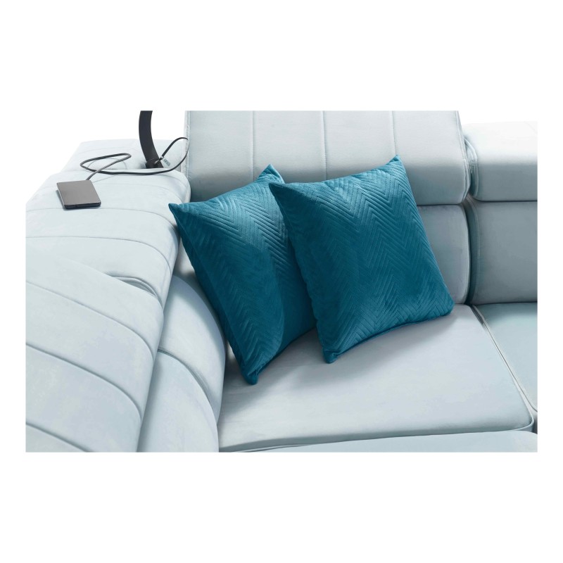 Ecksofa Modena II mit Schlaffunktion im Stoff Velvet, Amor Velvet 4301 | Perfekte Kombination aus Stil und Funktionalität