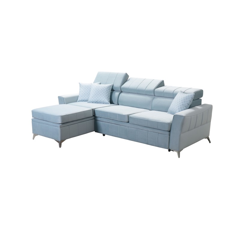 Esquina Modena I con Función de Cama - Terciopelo, Amor velvet 4321 | Tu Lugar de Confort