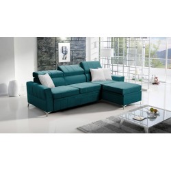 Кутовий диван Modena I з функцією сну - Velvet, Amor velvet 4312 | Ваше місце комфорту