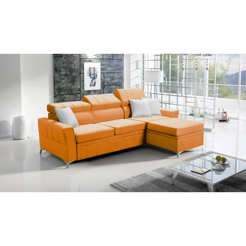 Modena I Corner Sofa Bed - Velvet, Amor Velvet 4309 | Your Place of Comfort