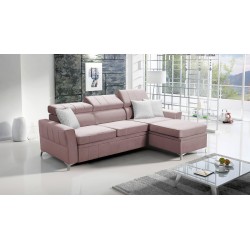 Narożnik Modena I z Funkcją Spania - Velvet, Amor velvet 4308 | Twoje Miejsce Komfortu