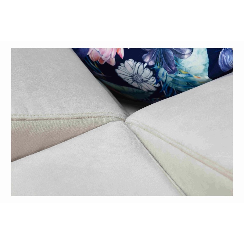 Sofá esquinero Zetta IX con función de cama y bar - Velvet, Jaguar 2162 | Mueble lujoso y funcional