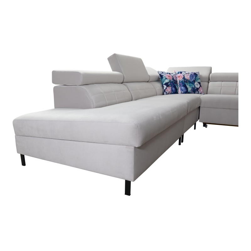 Zetta VIII Corner Sofa with Velvet, Jaguar 2162 - Elegance, Comfort, and Functionality