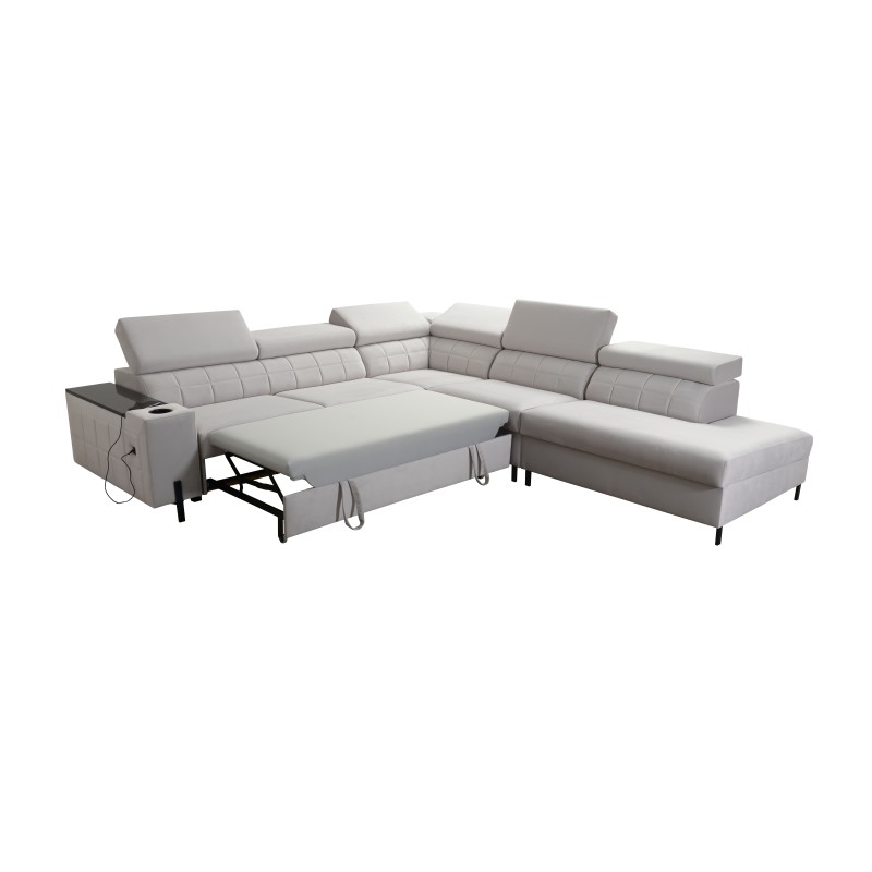 Ecksofa Zetta VIII aus Velvet, Jaguar 2162 - Eleganz, Komfort und Funktionalität