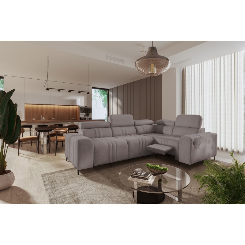 Verona II Mix Ecksofa mit Schlaffunktion und manueller Relaxfunktion | Ihre Komfortoase