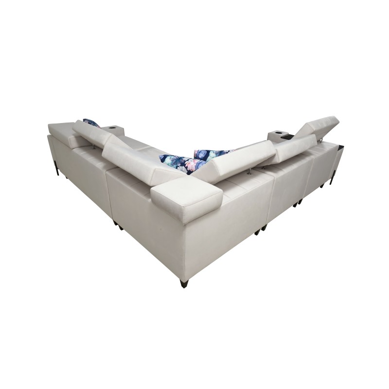 Zetta IV Corner Sofa with Velvet, Jaguar 2183 - Luxury and Comfort Within Your Reach