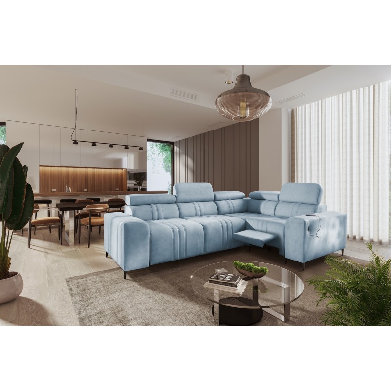 Verona II Mix Corner Sofa with Sleeping Function and Manual Recline | Your Oasis of Comfort