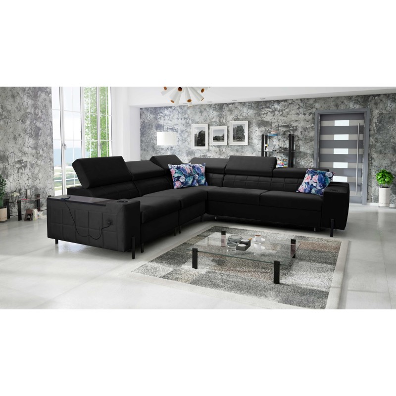 Zetta IV Ecksofa aus Velvet, Jaguar 2183 - Luxus und Komfort in Ihrer Reichweite