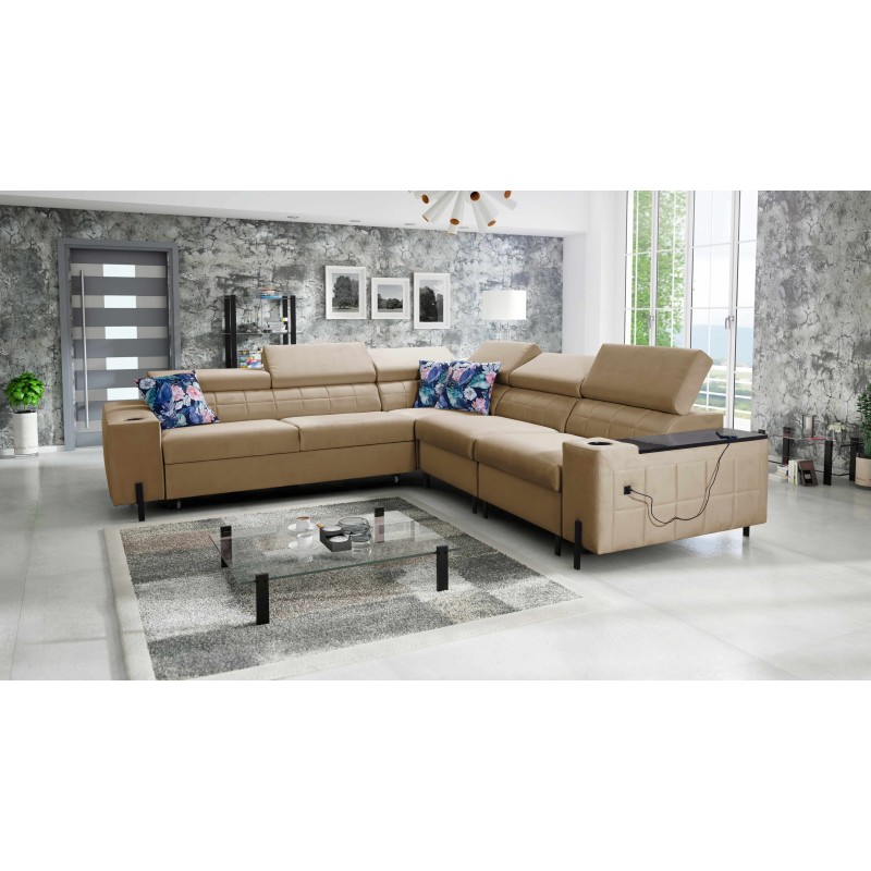 Ecksofa Zetta IV aus Velvet, Jaguar 2176 - Luxus und Komfort in Ihrer Reichweite