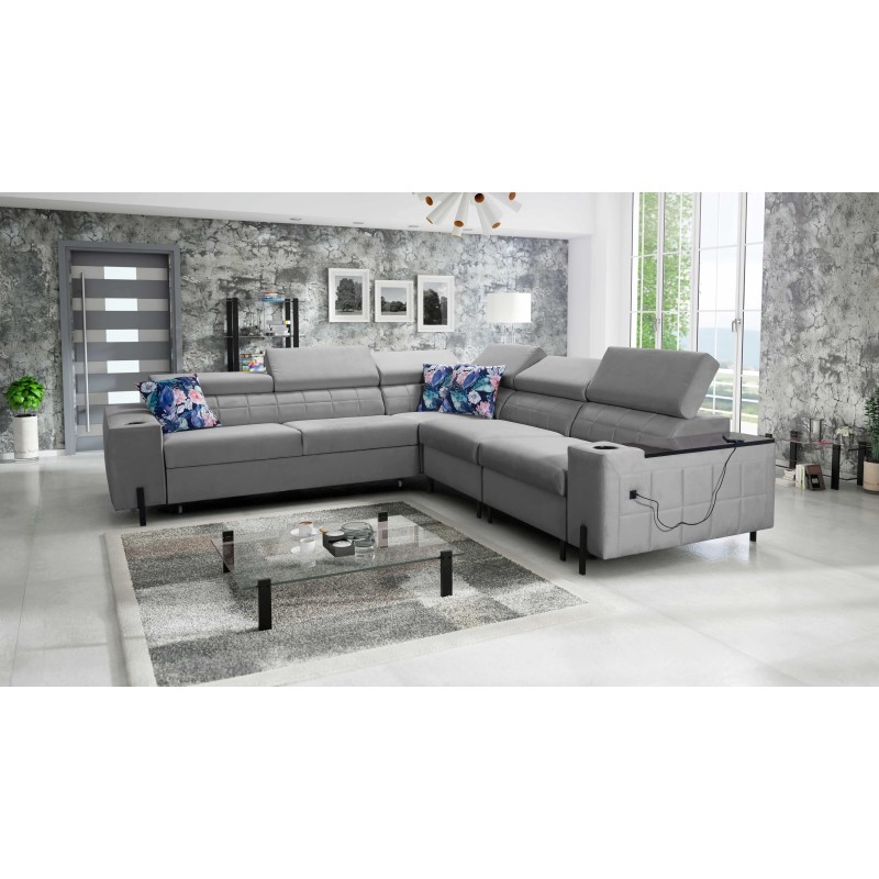 Ecksofa Zetta IV aus Velvet, Jaguar 2167 - Luxus und Komfort in Ihrer Reichweite