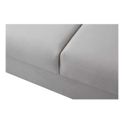 Ecksofa Zetta III mit Schlaffunktion und USB-Anschluss - Samt, Jaguar 2176