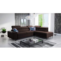 Esquina Zetta III con función de cama y puerto USB - Terciopelo, Jaguar 2180