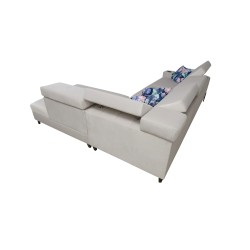 Zetta III corner sofa with sleeping function and USB port - Velvet, Jaguar 2176