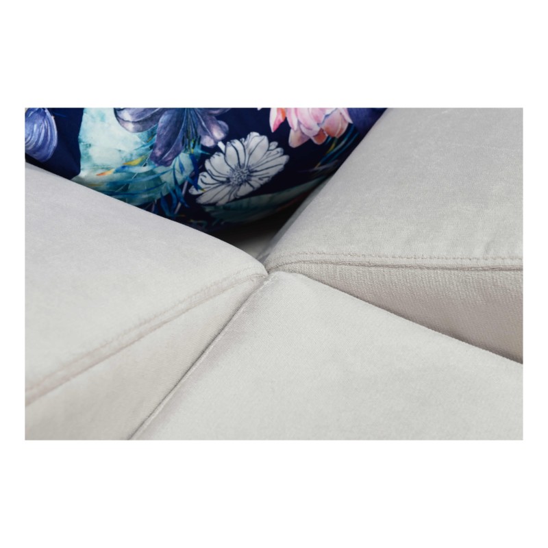Zetta II corner sofa with a sleeping function, bar, storage for bedding, and USB port - Velvet, Jaguar 2167