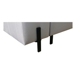Zetta II corner sofa with a sleeping function, bar, storage for bedding, and USB port - Velvet, Jaguar 2167
