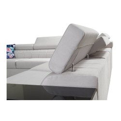 Esquinero Zetta II con función de cama, bar, compartimento para ropa de cama y puerto USB - Velvet, Jaguar 2183