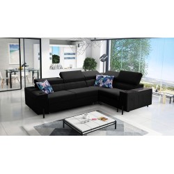 Ecksofa Zetta II mit Schlaffunktion, Bar, Bettkasten und USB-Anschluss - Velvet, Jaguar 2183