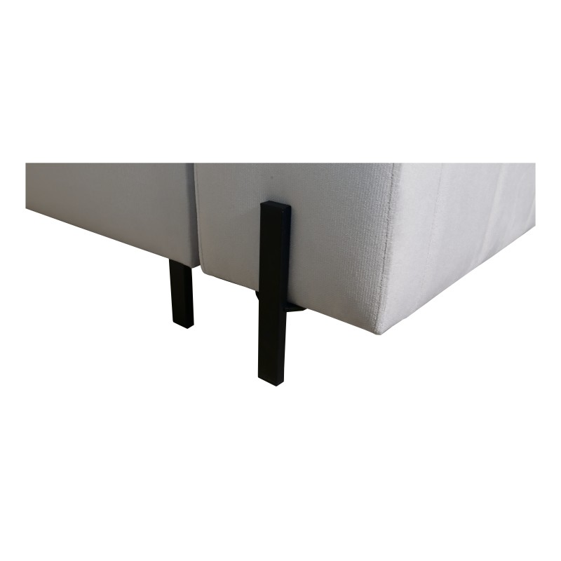 Sofá esquinero Zetta II con función de cama, bar, contenedor para ropa de cama y puerto USB - Velvet, Jaguar 2171