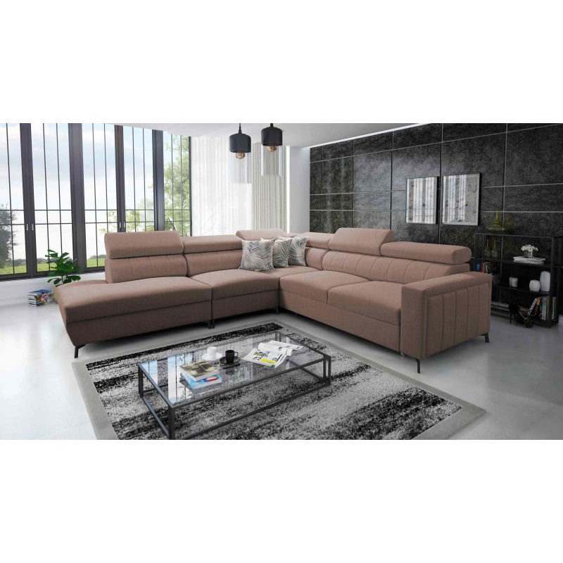 Arco VIII corner sofa with sleeping function and adjustable headrests