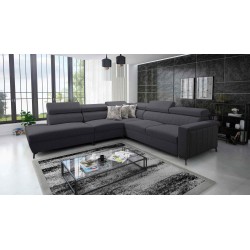 Arco VIII Ecksofa mit Schlaffunktion, verstellbare Kopfstützen tka