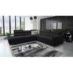 Arco VIII Ecksofa mit Schlaffunktion, verstellbare Kopfstützen tka