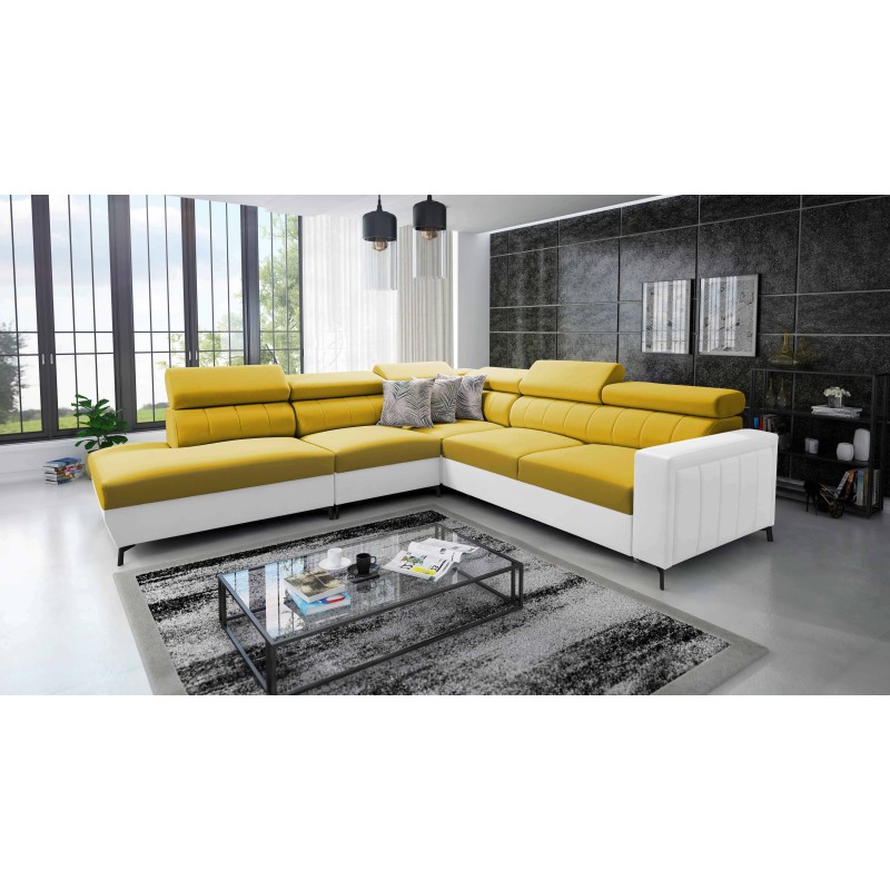 Arco VIII corner sofa with sleeping function and adjustable headrests